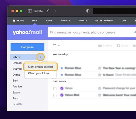 my yahoo mail to read.